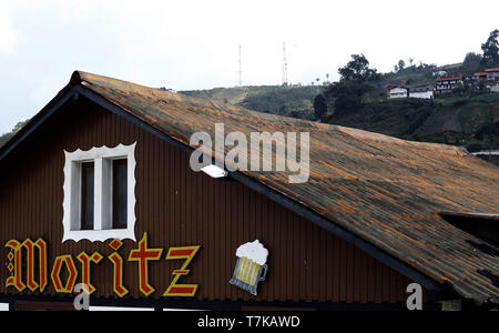 La Colonia Tovar, Aragua, Venezuela. Apr 27, 2019. Le 28 avril 2019. La Colonia Tovar est une ville de la culture de l'Allemagne situé au Vénézuela, capitale de Tovar, municipalité, dans l'état d'Aragua. Fondée en 1843 par un groupe d'immigrants en provenance de l'Allemagne. Elle est caractérisée par le maintien de la mention de son origine, pour ce qu'on appelle l'Allemagne du Venezuela. Il dépend essentiellement de l'agriculture et le tourisme, et est situé à 42 km de Caracas. La colonie est connue pour son climat tempéré de climat froid de cultures (pêches, fraises, betteraves, choux-fleurs, carottes, choux, blettes, brocolis, laitue, ch Banque D'Images