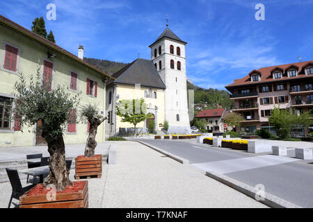 Collégiale Saint-Jacques-le-Majeur. Sallanches. La collégiale Saint James. Sallanches. Banque D'Images