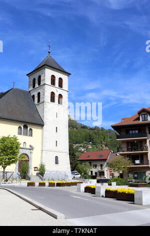 Collégiale Saint-Jacques-le-Majeur. Sallanches. La collégiale Saint James. Sallanches. Banque D'Images