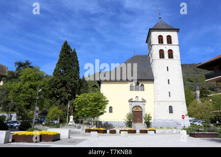 Collégiale Saint-Jacques-le-Majeur. Sallanches. La collégiale Saint James. Sallanches. Banque D'Images