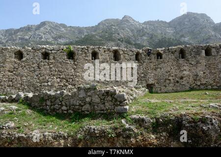 Kruja Kruja Albanie murs du château Banque D'Images