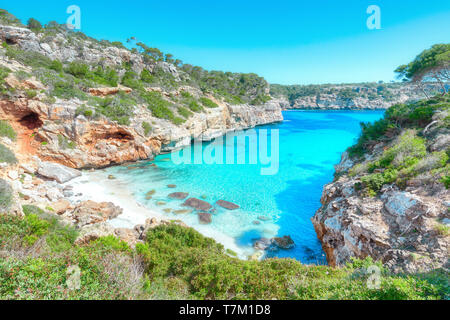 Calo des Moro, Mallorca, Espagne Banque D'Images