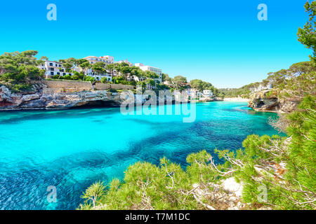 Cala Santanyi Mallorca Espagne littoral Banque D'Images