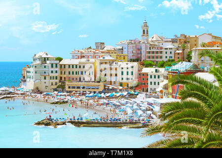 Liguria Genova Italie typique bogliasco Banque D'Images