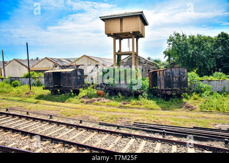 Vieux wagons abandonnés Banque D'Images