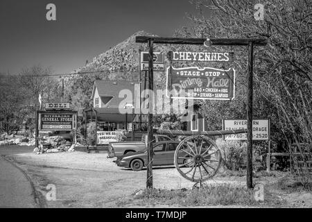 Ancien salon à Riverkern dans la forêt nationale de Sequoia - RIVERKERN, UNITED STATES OF AMERICA - Mars 29, 2019 Banque D'Images