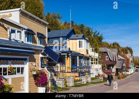 Canada, Québec , région de la Capitale-Nationale, de Charlevoix, de la Pointe-au-Pic, centre village Banque D'Images