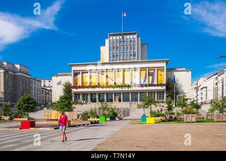 La France, Finistère, Brest, l'hôtel de ville Banque D'Images