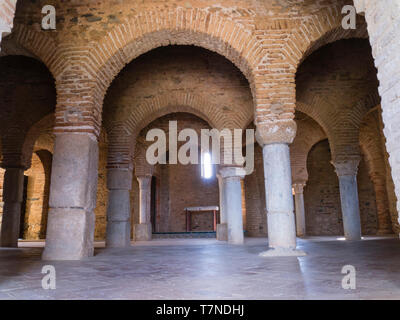 L'intérieur de la Mezquita Almonaster La Real, de la Sierra de Aracena, Andalicua,Espagne Banque D'Images