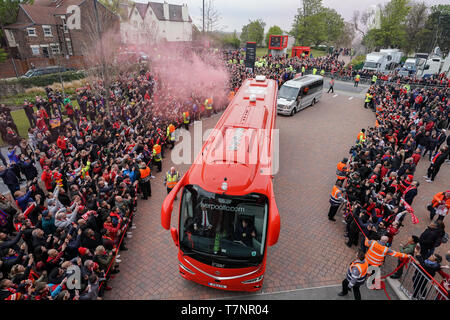 L'entraîneur de l'équipe du Liverpool FC arrive à Anfield 7 mail 2019 , le stade d'Anfield, Liverpool, Angleterre ; demi-finale de la Ligue des Champions, match retour, Liverpool FC vs FC Barcelone Crédit : Terry Donnelly/News Images Banque D'Images