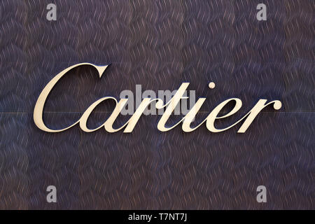 MONTE CARLO, MONACO - le 19 août 2016 : Cartier jewelry luxury store se connecter à Monte Carlo, Monaco. Banque D'Images