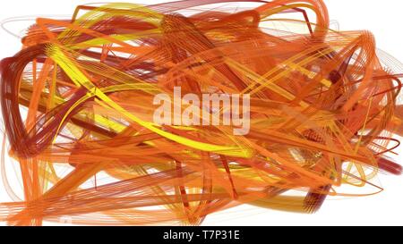 Café artistique, pâle golden rod et coups de pinceau couleur saumon foncé. la peinture abstraite peut être utilisée comme papier peint, poster ou d'arrière-plan social de medi Banque D'Images