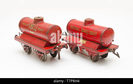 Ho gauge train wagons d'huile Banque D'Images