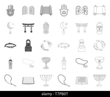 ,Accessoires,art,perles,bible chrétienne,bouddha,christianisme,collection,commandements confession,croissant,couronne,coupe,,david,design,foi,poissons,icône,hamsa,illustration,islam,isolé,islamique,le judaïsme,logo,koi,menorah,mono,contours,niqab,la prière,prêtre,religion,rite,rosaire,set,culte,signer,star,cote,tanakh,10,épines,torii vecteur,web,vin,vecteurs vecteur culte , Illustration de Vecteur