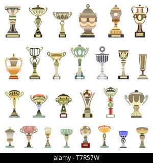 Trophée vectorielles tasses Illustration de Vecteur