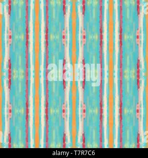 Peinture transparente avec motif brossé moyen, aqua marine et rose bébé rouge modéré. couleurs de fond sans fin pour le papier peint, design de mode ou prin Banque D'Images