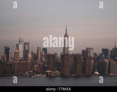 Vue de l'Empire States Building , New York , USA Banque D'Images