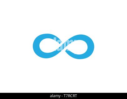 Blue route sinueuse pour logo design illustration Illustration de Vecteur