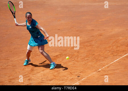 Elisabetta Cocciaretto d'Italie en action dans son match contre Lucrèce Stefanini de l'Italie au cours de sa session de formation au cours d'Internazionali BNL d'Ita Banque D'Images