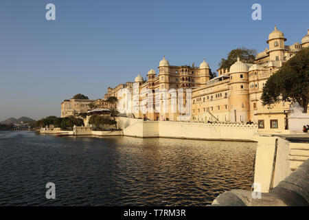 Palast, Maharana, Pichola-See Pichola, Udaipur, Rajasthan, Asien, Indien, Banque D'Images