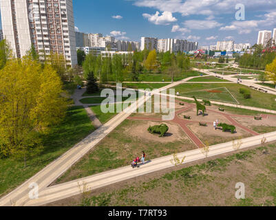 Moscou, Russie - 7 mai. 2019. 16 Boulevard à Zelenograd district après la reconstruction Banque D'Images