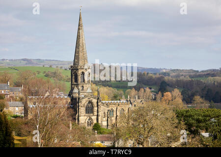 All Saints' Church, Bakewell, est l'église paroissiale de Bakewell, Derbyshire. C'est un bâtiment classé Grade I Banque D'Images