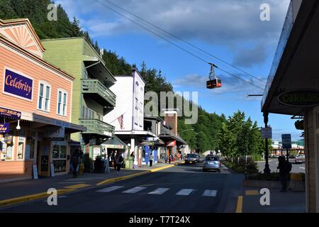 Scènes de la ville de Juneau Banque D'Images