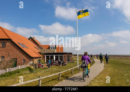 Nordseeinsel Juist, Frise Orientale, Restaurant DomŠne le projet de loi, à l'ouest de l'île, Basse-Saxe, Allemagne, Banque D'Images