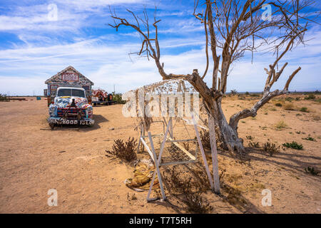 Le seul à Slab City en Californie Banque D'Images