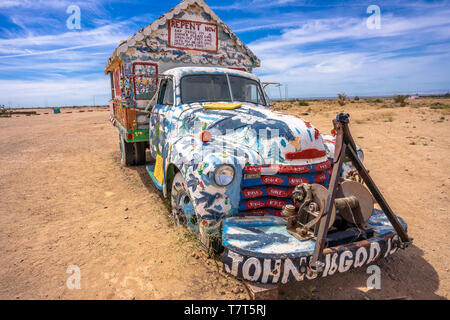 Le seul à Slab City en Californie Banque D'Images