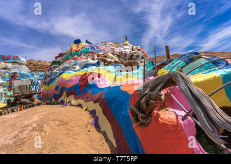 Le seul à Slab City en Californie Banque D'Images