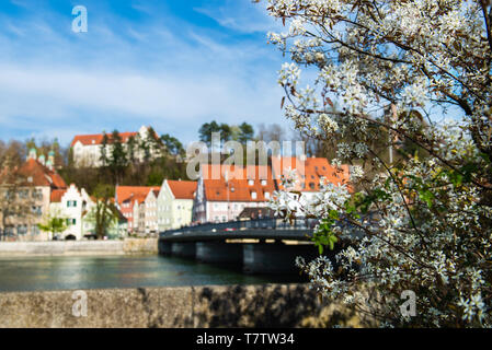 Rues et dans la ville de Landsberg am Lech en Allemagne, la Bavière Banque D'Images