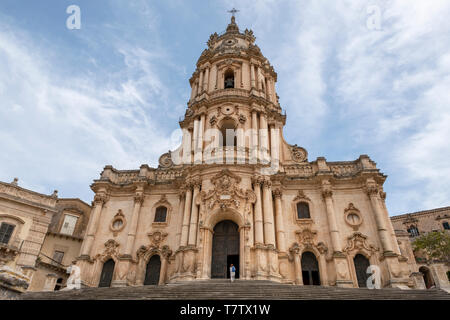 Duomo di San Giorgio, Modica, Sicile, Italie Banque D'Images