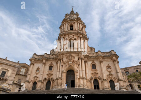 Duomo di San Giorgio, Modica, Sicile, Italie Banque D'Images