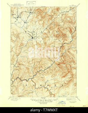 Carte TOPO USGS Idaho ID Idaho City 239518 1894125000 Restauration Banque D'Images
