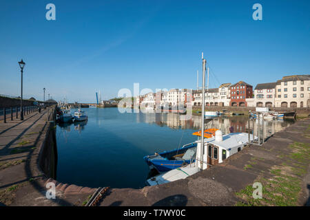 Maryport, England-Maryport est une ville et une paroisse civile dans le quartier de Best Western Cumbria, Angleterre. Historiquement dans Cumberland, il est situé sur l'A Banque D'Images