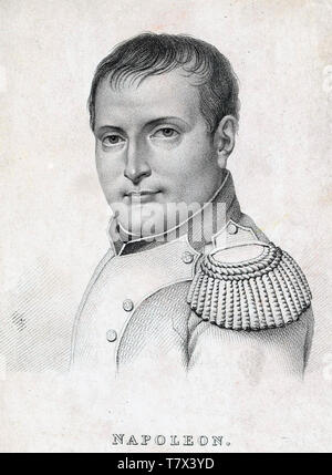 Napoléon Bonaparte (1769-1821), chef militaire et homme d'État français à propos de 1812 Banque D'Images