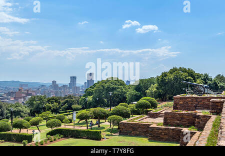 Vue depuis le bâtiments de l'Union européenne sur le centre-ville de Pretoria, Afrique du Sud Banque D'Images