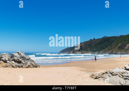 La plage de Wilderness, Garden Route, Western Cape, Afrique du Sud Banque D'Images