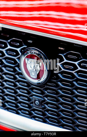 BELGRADE, SERBIE - Mars 23, 2019 : voiture Jaguar à Belgrade, en Serbie. Jaguar est la marque de véhicules de luxe Jaguar Land Rover a fondé à 1922 Banque D'Images