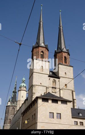 Marienkirche, Halle, Sachsen-Anhalt, Allemagne Banque D'Images