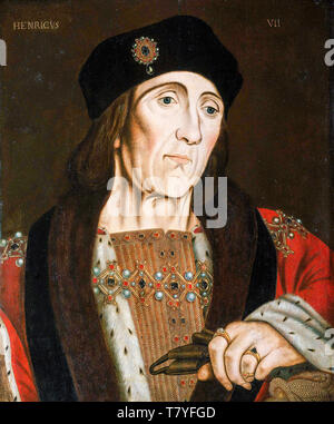 Henry VII d'Angleterre, (1457-1509), roi d'Angleterre (1485-1509), peinture de portrait, vers 1505 Banque D'Images