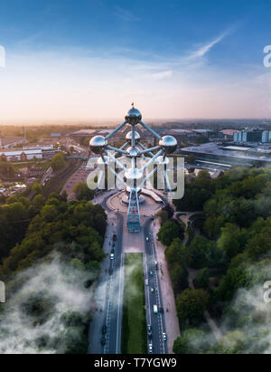 Symbole de Bruxelles - Atomium - Molécule atome, Belgique Banque D'Images