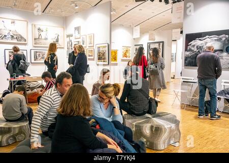 France, Paris, Salon de la photographie contemporaine Fotofever par photographes Banque D'Images