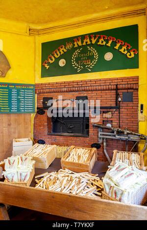France, Bouches du Rhône, Marseille, les Navettes, à la boutique de quatre des navettes Banque D'Images