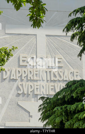 Ecole d'apprentissage supérieur catholique, un lycée professionnel, Lyon, France Banque D'Images