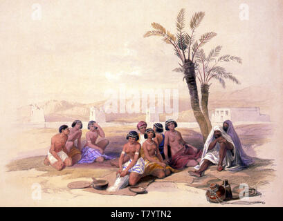 L'Afrique, les esclaves d'Abyssinie, 19e siècle Banque D'Images