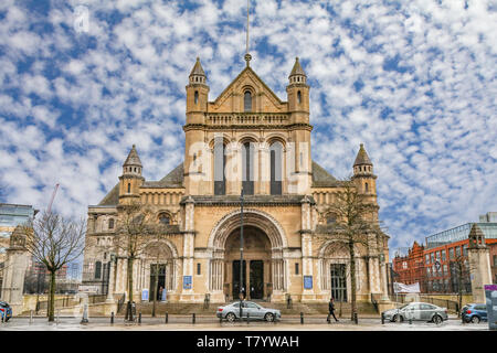 Extérieur de la Cathédrale Sainte Anne, Belfast, en Irlande du Nord Banque D'Images