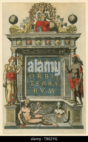 Abraham Ortelius, Theatrum Orbis Terrarum, 1570 Banque D'Images