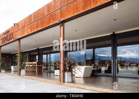 Restaurant Maria dans Bodega Septima, Agrelo, Lujan de Cuyo, Mendoza, Argentine Banque D'Images
